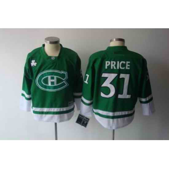 2011 St Pattys Day Montreal Canadiens 31 Price Green Jerseys